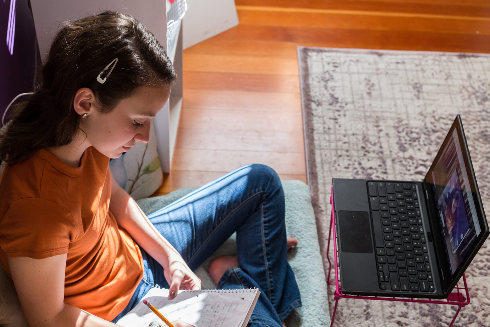 A female student is researching Sixth Form entry requirements as she chooses her GCSE options for Year 10.